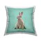Bunny Wearing Crown Design by Amelia Noyes Outdoor Printed Pillow